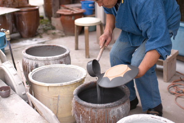 上野焼の釉薬