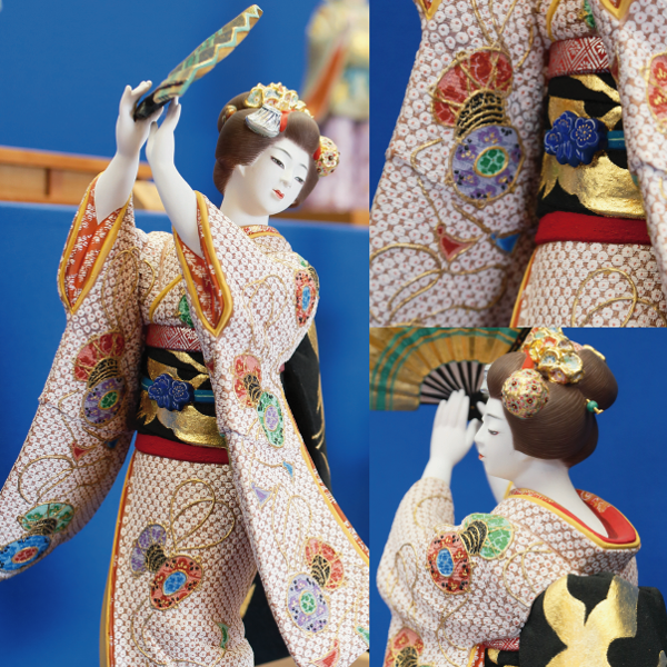 博多人形の細やかな作業